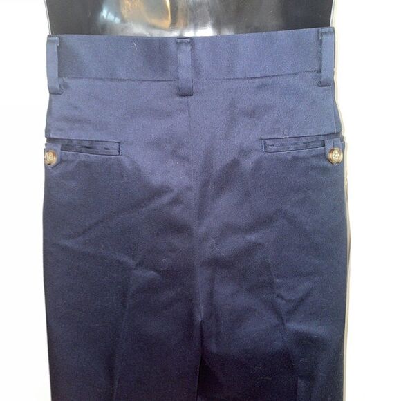 Roundtree & Yorke navy blue cotton pants - Picture 5 of 7